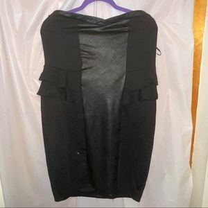 F21 Black Strapless Dress